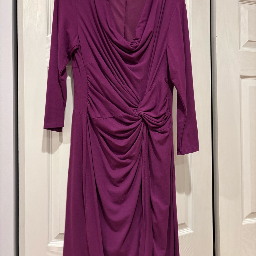 Halo Long Sleeve Magenta Dress